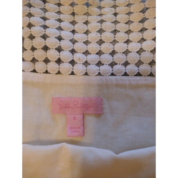 Lilly Pulitzer Wide Sleeve Tunic Mini Dress yellow sz8 Boho Feminine Cottage Cor - Picture 10 of 11